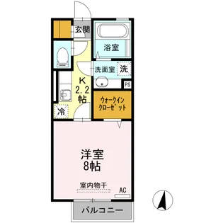 スペリオーレ・D307熊本駅【2階】の間取り