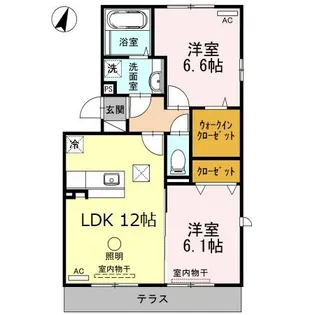 グリーン アベニュー【1階】の間取り