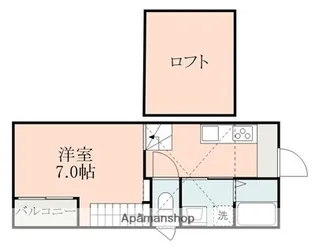 グランクリュ龍田【1階】の間取り