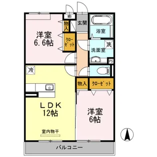 ルミエール国府【3階】の間取り