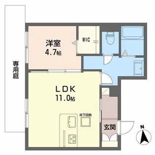 ヴェルメゾン須屋【1階】の間取り