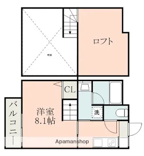 熊本県熊本市東区月出1丁目【マンション】の間取り