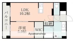 ハイマート龍田【106号室】の間取り