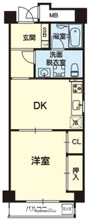熊本県熊本市中央区上林町【マンション】の間取り