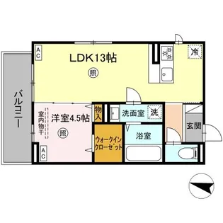 ソラーナI【2階】の間取り