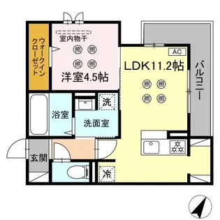 シャルム新屋敷【2階】の間取り