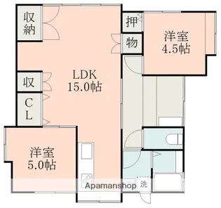 熊本県熊本市中央区本山町【一戸建】の間取り