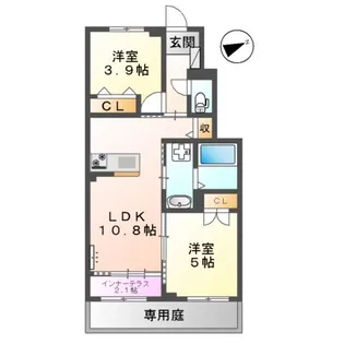 メープルガーデンI【1階】の間取り