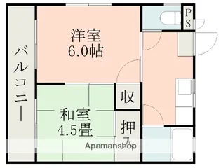 レジデンス渡鹿 B棟【2階】の間取り