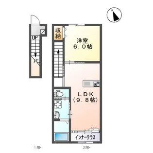 メゾン・ド・シュシュ【2階】の間取り