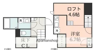 ADC新外クルーク【102号室】の間取り