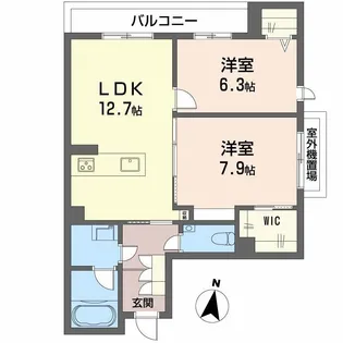 MOANA GARDEN 水前寺【4階】の間取り