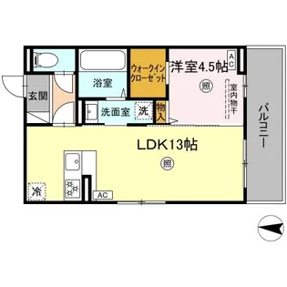 グランフォレスト大江【306号室】の間取り