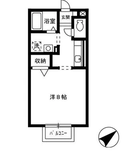 東光フラッツ【1階】の間取り