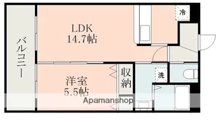 アルテミス帯山【1階】の間取り