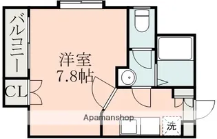 シャンティ大江【6階】の間取り