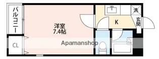 サングラッド黒髪【1階】の間取り