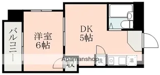 アトール水前寺【5階】の間取り