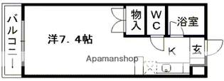 アーバンシティ21【3階】の間取り
