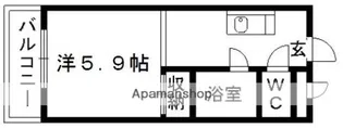 ロフティ大江【5階】の間取り