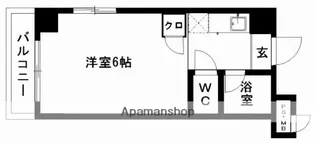 キャッスルマンション【2階】の間取り