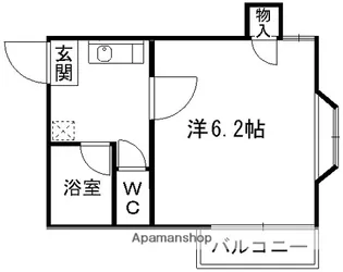 カーサボルベール【2階】の間取り