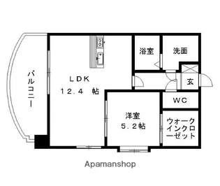 グランフィーネ祗園橋【6階】の間取り