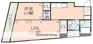 ヌーベル水前寺【3階】の間取り