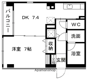 グランドゥール水前寺【1階】の間取り