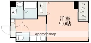 熊本県熊本市中央区新町2丁目【マンション】の間取り
