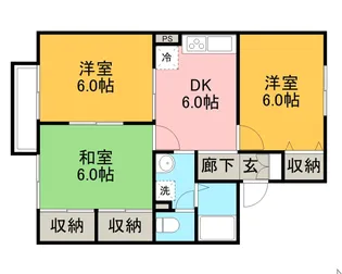 レジデンス’95 D棟【2階】の間取り
