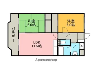 アネックス花園【2階】の間取り