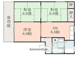 フォーレス梅木B棟【1階】の間取り
