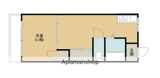 熊本県合志市幾久富【アパート】の間取り