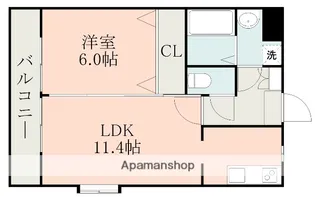 熊本県熊本市南区城南町阿高【マンション】の間取り