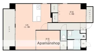 マーベラス近見【4階】の間取り