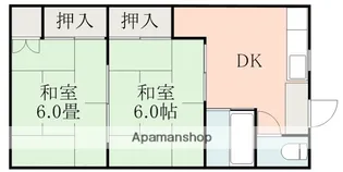 黒石ハイツ【205号室】の間取り