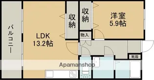 第3甲斐田ハイツ【7階】の間取り