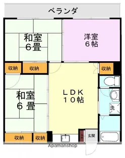 メイゾンワコー【2階】の間取り