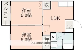 寿ハイツA【205号室】の間取り
