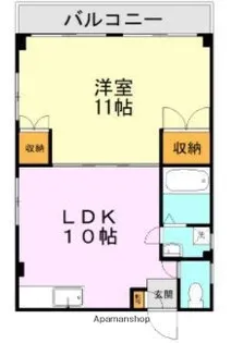 コーポ京町【301号室】の間取り