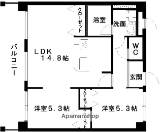 URBANIST本山【6階】の間取り