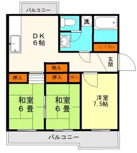 熊本県熊本市東区健軍本町【マンション】の間取り