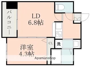 S−FORT保田窪【8階】の間取り