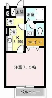 DーROOM大路セキュア県劇前【1階】の間取り