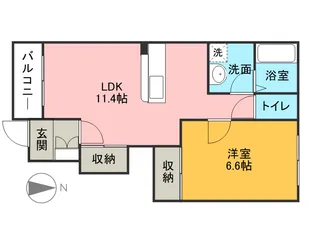 クレストール【1階】の間取り