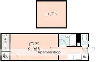 フラワーガーデン水前寺【1階】の間取り