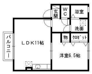 ファシネプレジオ【201号室】の間取り