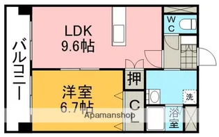 DREW一番館【4階】の間取り