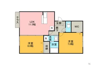 エスターブレ【2階】の間取り